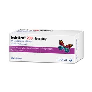 Sanofi-Aventis Jodetten 200 Henning 200 Mikrogramm Tabletten 100 Stück