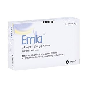 Aspen Germany GmbH EMLA 25mg/g + 25mg/g Creme 5 Gramm