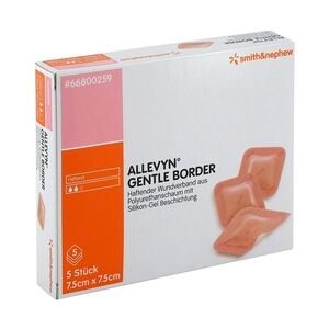 Smith & Nephew GmbH - Woundmanagement ALLEVYN Gentle Border 7,5x7,5 cm Schaumverb. 5 Stück