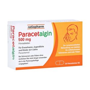 Ratiopharm Paracetalgin 500mg Filmtabletten 20 Stück