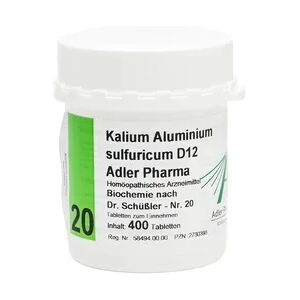 BIOCHEMIE Adler 20 Kalium aluminium sulf.D 12 Tab. 400 Stück