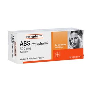 ASS-ratiopharm 500mg Tabletten 50 Stück
