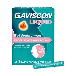 Reckitt Benckiser Deutschland GmbH Gaviscon Liquid 500mg/267mg/160mg im Beutel Suspension zum Einnehmen 24x10 Milliliter