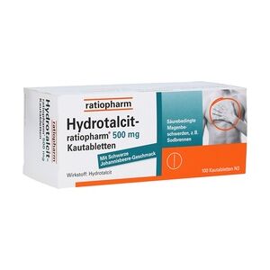 Hydrotalcit-ratiopharm 500mg Kautabletten 100 Stück