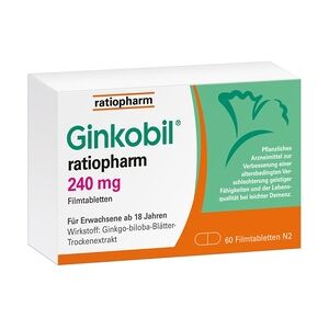 ratiopharm GINKOBIL- 240 mg Filmtabletten Venen & Krampfadern