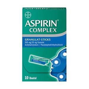 Bayer Aspirin Complex Granulat-Sticks 500mg/30mg Granulat 10 Stück