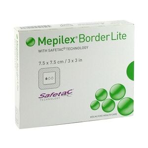 Mölnlycke Health Care GmbH MEPILEX Border Lite Schaumverb.7,5x7,5 cm steril 5 Stück