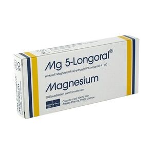 Drossapharm Mg 5-Longoral Kautabletten 20 Stück
