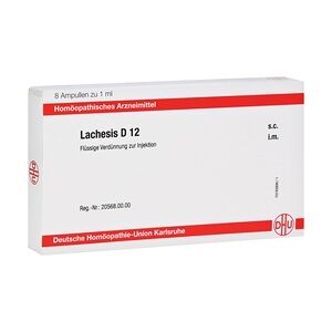 DHU-ARZNEIMITTEL LACHESIS D 12 Ampullen 8x1 Milliliter