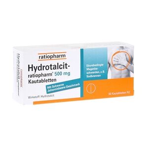 Hydrotalcit-ratiopharm 500mg Kautabletten 50 Stück