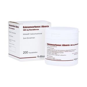 Abanta Pharma GmbH Calciumcarbonat Abanta 500mg Kautabletten 200 Stück