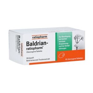 BALDRIAN-RATIOPHARM überzogene Tabletten 60 Stück