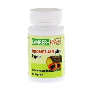 Langer Vital BROMELAIN 160 mg+Papain 160 mg Tg.Kapseln 60 Stück
