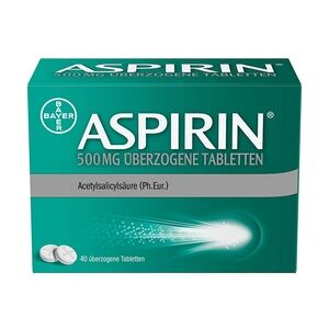 Aspirin 500 mg überzogene Tabletten Kopfschmerzen & Migräne