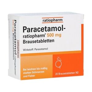 Paracetamol-ratiopharm 500mg Brausetabletten 20 Stück