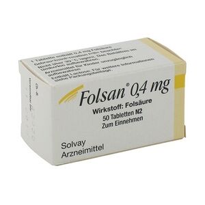 Teofarma Folsan 0,4mg Tabletten 50 Stück