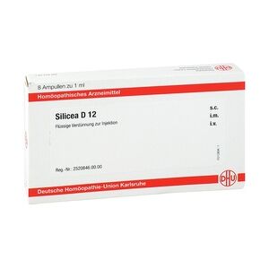 DHU-ARZNEIMITTEL SILICEA D 12 Ampullen 8x1 Milliliter