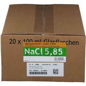 SERAG WIESSNER Natriumchlorid Inf.-Lsg.5,85% 1 molar Glas 20x100 ml Infusionslösung