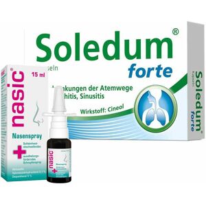 nasic Nasenspray 15ml + Soledum Kapseln Forte 100 St 1 Set