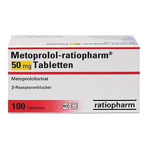 ratiopharm GmbH Metoprolol 50 mg 100 St.