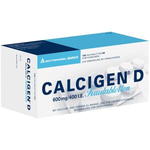 Viatris Healthcare GmbH - Zweigniederlassung Bad Homburg CALCIGEN D 600mg/400 I.E. Kautabletten 100 Stück