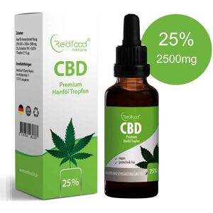 Redfood24 CBD ÖL 25 % Vollspektrum Hanf Öl 30ml