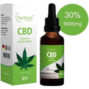 Redfood24 CBD ÖL 30 % Vollspektrum Hanf Öl 30ml (9000 mg)