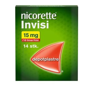Nicorette Invisi 15 mg/16 timer 14 stk Depotplastre - Nikotinplaster