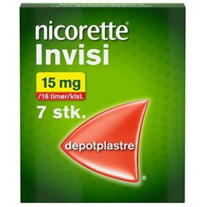 Nicorette Invisi 15 mg/16 timer 7 stk Depotplastre - Nikotinplaster