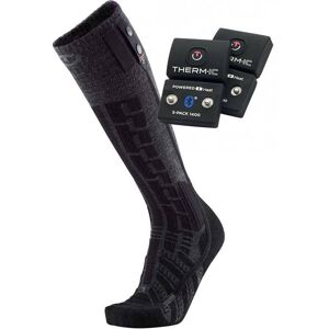 Therm-Ic Ultra Warm Comfort Ski Socks S.E.T. + S-pack 1400B - Musta / Harmaa - 37 - 38