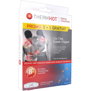 Bausch & Lomb Therm°Hot Patch Chauffant Cou Dos Épaule et Poignet Lot de 3 + 1 Offert