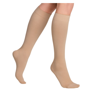 Sigvaris Styles Opaque Chaussettes Classe 2 Long Taille XXL Beige Rose
