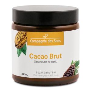La Compagnie des Sens Beurre de cacao brut - beurre vegetal bio - pot en verre 100ml