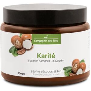 La Compagnie des Sens Beurre de karite desodorise - beurre vegetal bio - pot en verre 500ml