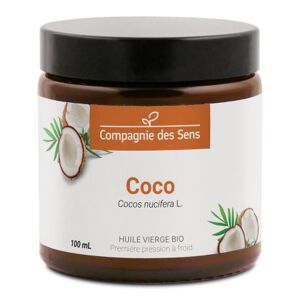 La Compagnie des Sens Coco - huile vegetale vierge bio - pot en verre 100ml