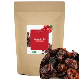 La Compagnie des Sens Cranberries bio (en moities, infusees au jus de pomme, sechees) 1kg