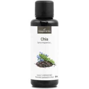 Chia de france - huile végétale vierge bio - flacon en verre 50ml