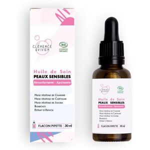 Huile de soin peaux sensibles - clemence & vivien 30ml