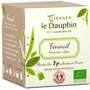 Fenouil fruit bio en sachets - le dauphin 20 sachets