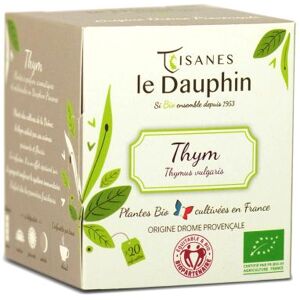 Thym feuille bio en sachets - le dauphin 20 sachets