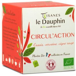 Tisane circul'action bio en sachets - le dauphin 20 sachets