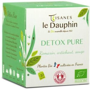 Tisane detox pure bio en sachets - le dauphin 20 sachets