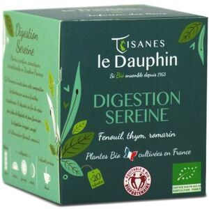 Tisane digestion sereine bio en sachets - le dauphin 20 sachets