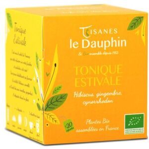 Tisane tonique estivale bio en sachets - le dauphin 20 sachets