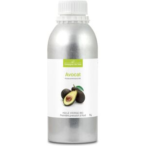 La Compagnie des Sens Avocat - huile vegetale vierge bio - flacon en verre 1l alu