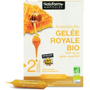 Nat & Form Gelee royale bio - ampoules 20 ampoules