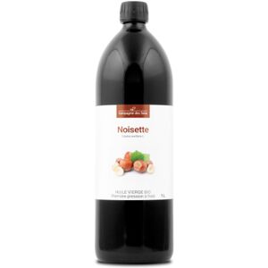 La Compagnie des Sens Noisette - huile vegetale vierge bio - flacon en verre 1l