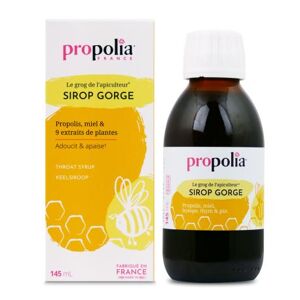 Propolia Sirop gorge - propolis miel & citron 145ml - Publicité