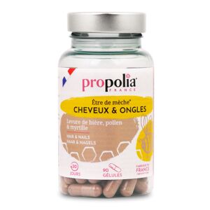 Propolia Complexe cheveux & ongles au pollen - gélules végétales 90 gélules - Publicité