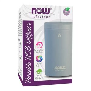 Now Foods Diffuseur portable usb gris pour huiles essentielles